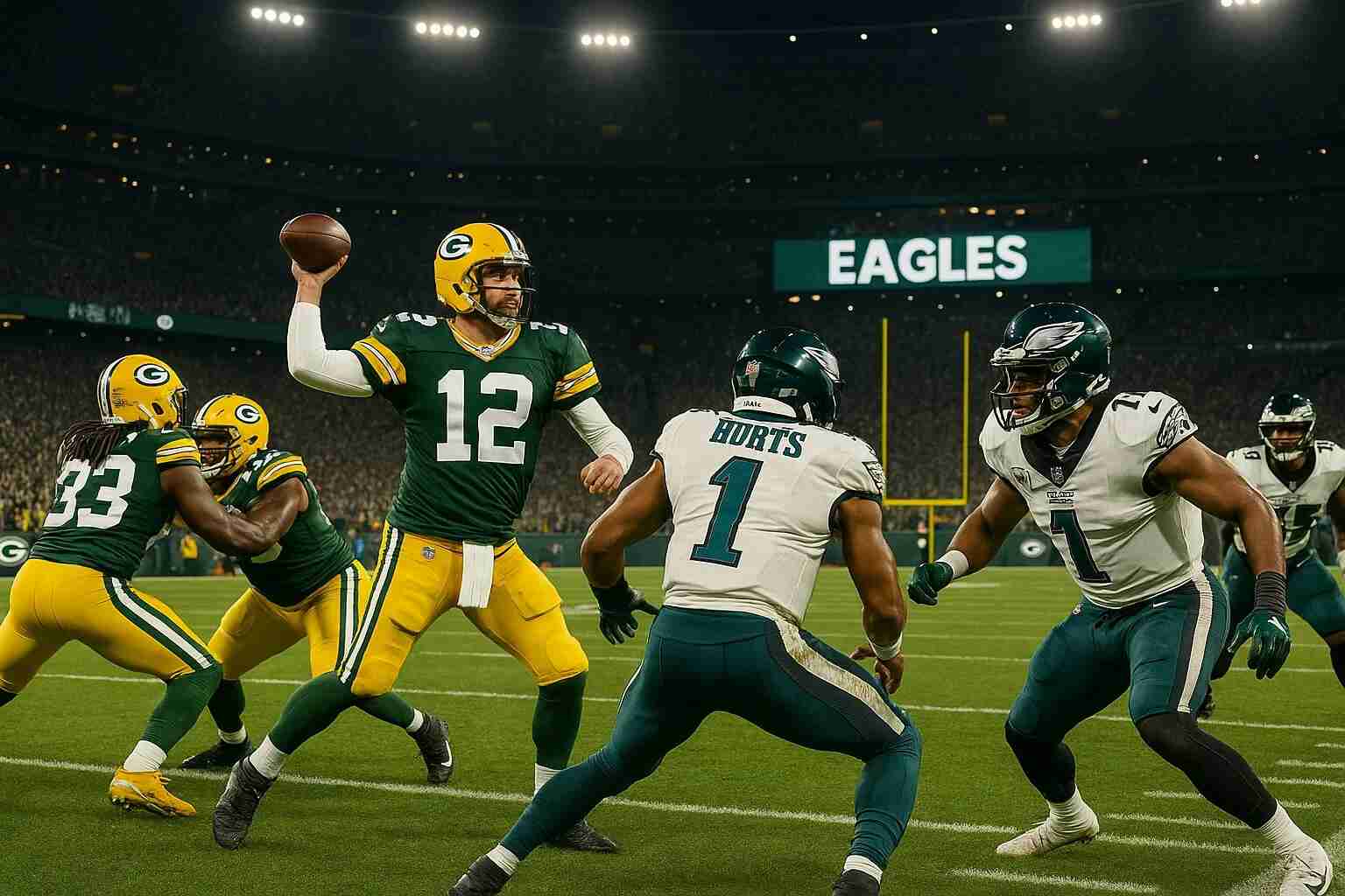 Green Bay Packers vs Philadelphia Eagles Match Player Stats