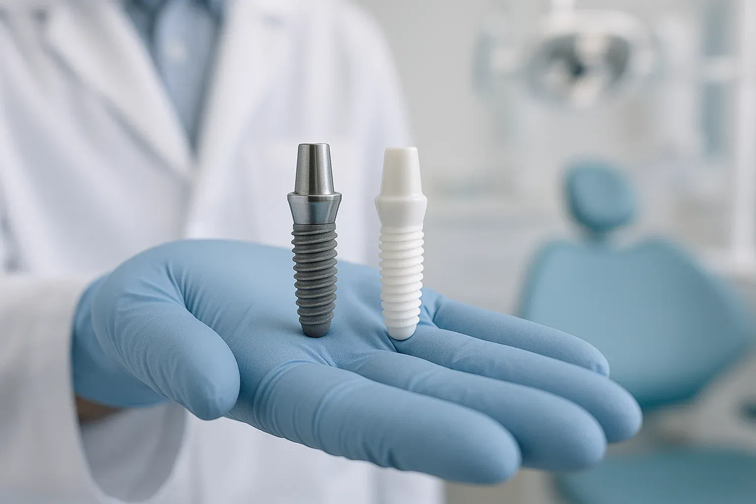 Titanium vs. Zirconia Implants