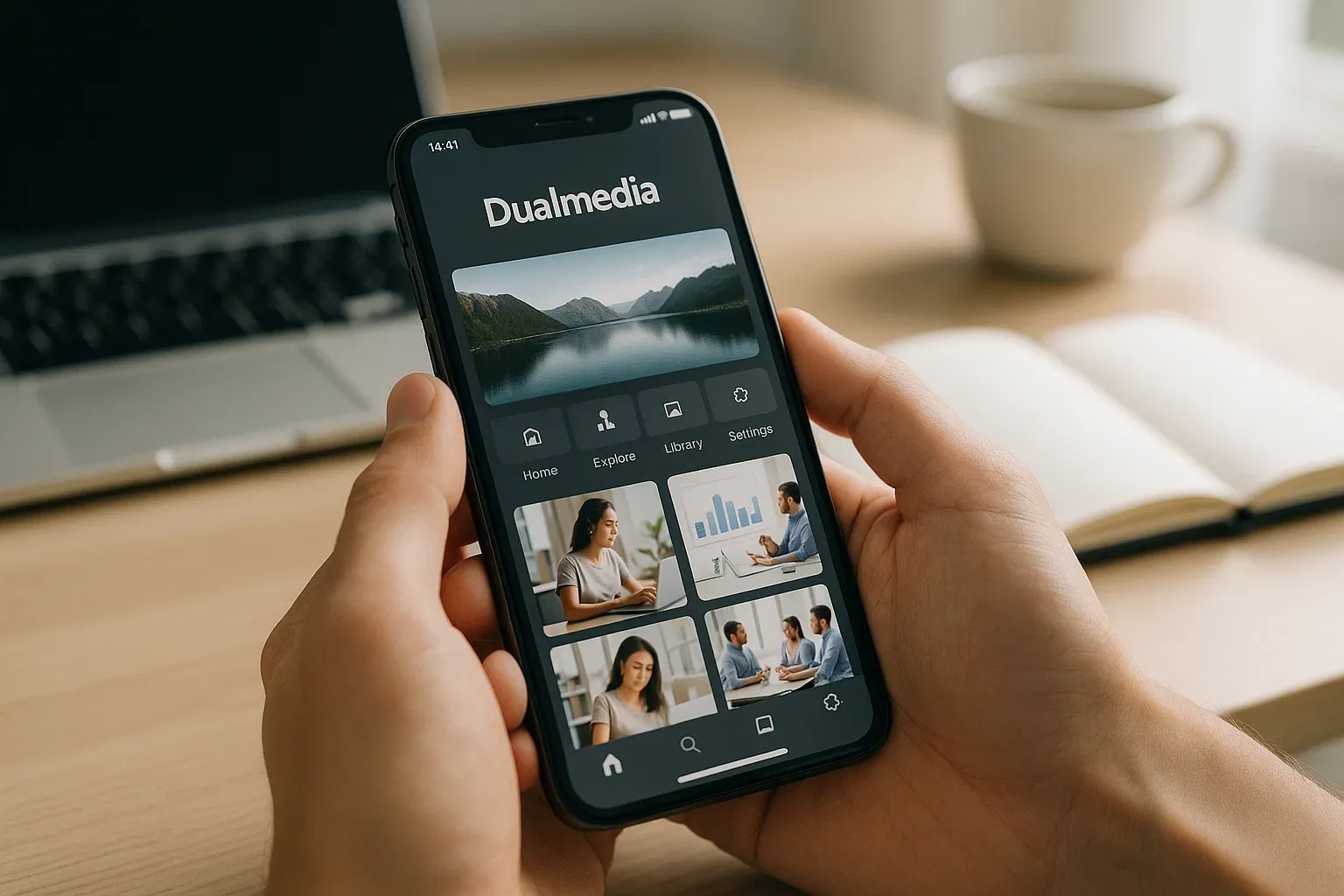 application mobile dualmedia